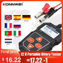 KONNWEI KW208 Car Battery Tester 12V 100 to 2000CCA Cranking Charging Circut Tester Battery Analyzer 12 Volts Battery Tools