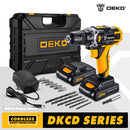 DEKO 12V 16V 20V Cordless Drill Electric Screwdriver Mini Wireless Power Driver Lithium-Ion Battery Home DIY 18+1TorqueSettings