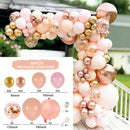 Macaron Pink Rose Balloon Garland Arch Kit Birthday Party Decorations Kids Latex Baloon Baby Shower Decor Globos