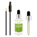 Natural Castor Oil Eyelashes Growth Essential Oil Thick Longer Nourishing Enhancer Lash Eyebrow Hair Growth Liquid Castor Serum