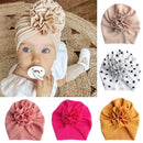Cute Flower Baby Hat Toddler Turban Infant Head wraps Kids Bonnet Newborn Toddler Beanie Cap for 0-18m