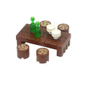 Food Building Blocks City Friend Accessories Bread Chips Roast Chicken Pizza Hot Dog Fish Fruit Carrot Basket Classic DIY Bricks