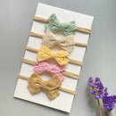 5Pcs/Set Baby Headband Bows For Girls Headbands Children Elastic Hair Bands New Born Hairband Soft Toddler Cute Accessories