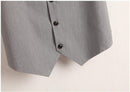 Summer V-Neck Vest Women Thin Loose Waistcoat Single Breasted Sleeveless Blazer Feminino Short Slim Veste Femme Tide XXXL