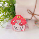 Kawaii Sanriod Accessories Kitty kuromi My Melody Cartoon Silicone Case Backpack Pendant Keychain Anime Toys for Girls Gifts