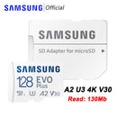 SAMSUNG PRO EVO Plus Micro SD 128GB 64GB Memory Card Micro SD Card 256GB TF Cards 512GB Flash Memory U1 U3 4K Microsd for Phone