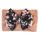 New Bohemia Elastic Printed Flower Kids Headband Newborn Infant Knot Bows Headwraps Baby Girls Headwear Cute Gifts Photo Props