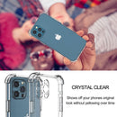 Thick Shockproof Silicone Clear Phone Case For iPhone 14 13 12 11 Pro Max Mini X XS XR 7 8 Plus Lens Protection Case Back Cover