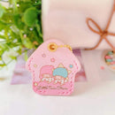 Kawaii Sanriod Accessories Kitty kuromi My Melody Cartoon Silicone Case Backpack Pendant Keychain Anime Toys for Girls Gifts