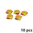 Food Building Blocks City Friend Accessories Bread Chips Roast Chicken Pizza Hot Dog Fish Fruit Carrot Basket Classic DIY Bricks