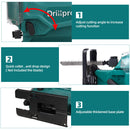 Drillpro 21V 65mm 2900RPM Cordless Jigsaw Electric Jig Saw Portable Multi-Function Woodworking Power Tool for Makita 18V Battery