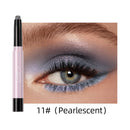 QIBEST Pearlescent Silkworm Eyeshadow Pen Lasting Waterproof Shiny Pigment Cosmetics Glitter Matte Nude Eye Shadow Pencil Makeup