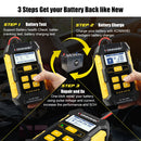 KONNWEI KW510 Car Battery Tester Full Automatic 12V Car Battery Repair Tool Load Cranking Battery Charger Detect Tool PK BM550
