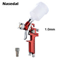 HVLP Paint Spray Gun 0.8mm/1.0mm Airbrush Kit NT-H2000 Touch Up Gravity Feed Air-Brush Set Car Detail Painting decorating spray