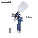 0.8mm/1.0mm Mini HVLP Spary Gun Paint Airbrush Gravity Feed Air Brush for Wall Car Painting Nail Cake Decorate Painting Spraying