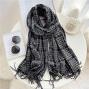 Luxury Plaid Scarf Winter Warm Cashmere Women Long Pashmina Foulard Female Scarves Lady Tassel Shawl Wraps 2022 Design New