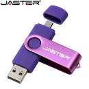 JASTER USB 2.0 OTG USB flash drive Smart Phone Tablet PC 4GB 8GB 16GB 32GB 64GB флешка Pendrives OTG Real Capacity Usb stick