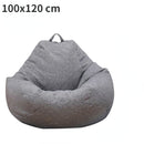 Lazy Sofa Cover Solid Chair Covers Without Filler Linen Cloth Lounger Seat Bean Bag Pouf Puff Couch Tatami Living Room Beanbags