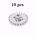 MOC Gear Series Gear Rotating Platform Gear Rack and Gear Differential High-tech Parts Small Particles Building Blocks Toys