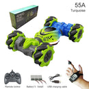 2022 Newest 4WD RC Stunt Car 2.4G Radio Remote Control Cars RC Watch Gesture Sensor Rotation Gift Electronic Toy for Kids Boy