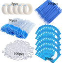 Eyelash Extension Supplies Set Lashes Micro Brush Tape Glue Ring Eye Patches Disposable Mascara Wands Applicator Eyelashes Tool