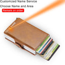 Top Quality Rfid Wallet Men Money Bag Mini Purse Male Aluminium Card Wallet Small Clutch Leather Wallet Thin Purse Carteras 2022