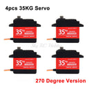 Waterproof 20KG 25KG 30kg 35kg 40KG 60KG Servos 180 270 360 Degree Large Torque Digital Servo Metal Gears 25T Arm For RC Car