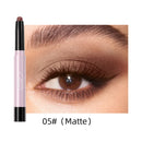 QIBEST Pearlescent Silkworm Eyeshadow Pen Lasting Waterproof Shiny Pigment Cosmetics Glitter Matte Nude Eye Shadow Pencil Makeup