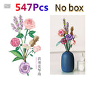 Fomantic Flower Bouquet Building Block Bricks Anime Figure Toys Friends Pricness Kit Set Gift for Girl Friend Simulation Rose