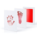 Newborn Baby Hand And Footprint Kit DIY Ink Pads Photo Frame Handprint Toddlers Souvenir Accessories Safe Clean Baby Shower Gift