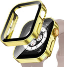 Waterproof Case for Apple Watch 7 8 45mm 41mm 44mm 40mm Screen Protector Cover Straight Edge Bumper iWatch 4 5 SE 6 Accessories