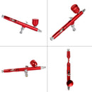 Airbrush Tool Dual Action Gravity Feed 0.3mm Nozzle Spray Gun Cake Decorating Brushes For Nail Manicure With Wrench Straw