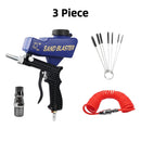 Adjustable Pneumatic Sandblasting Gun Set 90psi Portable Sand Blaster Gravity Sand Blasting Machine Handheld Blasting Gun Kit