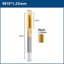 HSS Titanium Coating Screw Tap Drill Bit M2 M2.5 M3 M3.5 M4 M5 M6 M8 M10 M12 Metric Straight Flute Thread Tap Hand Tools