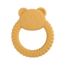 1pc Baby Teether Silicone Bracelet BPA Free Cute Animal Silicone Pendant Wood Ring Teething Rattle for Baby Accessories Toys