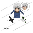 WM6109 Naruto blocks anime Sasuke Kakashi Madara Zetsu Might Guy Rock Lee mini action toy figures Assemble bricks toys kid gifts