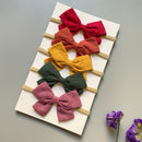 5Pcs/Set Baby Headband Bows For Girls Headbands Children Elastic Hair Bands New Born Hairband Soft Toddler Cute Accessories