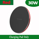 NEW 30W Fast Qi Wireless Charger Pad for iPhone 13 12 11 X Pro Max For Samsung Galaxy S21 S20 S10 S9 S8 Xiaomi Wireless Charging
