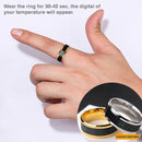 Smart Sensor Body Temperature Test Ring Stainless Steel Fashion Display Real-time Changing Color Finger Rings