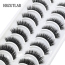 NEW 10 Pairs Natural False Eyelashes Fake Lashes Long Makeup 3d Mink Lashes Extension Eyelash Mink Eyelashes for Beauty 54