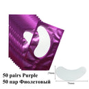50/100pairs Eyelash Extension Paper Patches Grafted Eye Stickers 7 Color Eyelash Under Eye Pads Eye Paper Patches Tips Sticker