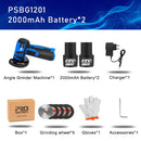 12V Mini Brushless Angle Grinder 18500RPM Cordless Polishing Grinding Machine 2.0mAh Electric Grinder Power Tools by PROSTORMER