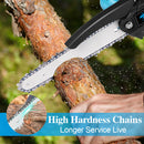 6/8 Inch Brushless Chain Saw Cordless Handheld Pruning Saw Portable Woodworking Electric Saw Cutting Tool with Lithium Battery