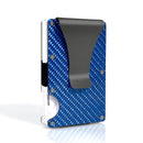 DIENQI Carbon Fiber Card Holder Mini Slim Wallet Men Aluminum Metal RFID Magic Wallet Small Thin Male Purses Money Bag Vallet