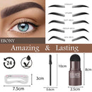 2022 One Step Shaping Kit Stamp Set Professional Brow Makeup Stick Hairline Contour Waterproof Stencil Eyebrow Stanp Template