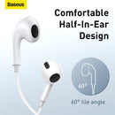 Baseus Earphones 3.5mm In-Ear 1.1m Wired Headphones Wired Control Sport Headset for Xiaomi Samsung Smartphone With Microphone