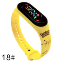Pokemon Strap LED Electronic Watch Fashion Colorful Bracelet Touch Waterproof Anime Character Pikachu Educational Children&