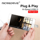 USB Flash Drive 32GB OTG Metal USB 2.0 Pen Drive Key 64GB Type C High Speed pendrive Mini Flash Drive Memory Stick