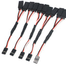 5pcs/lot 100/150/200/300/500mm RC Servo Y Extension Cord Cable Lead Wire For RC Servo JR Futaba RC Airplane Helicopter Car DIY