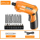 Electric Screwdriver Battery Rechargeable Cordless Screwdriver Powerful Impact Wireless Screwdriver Drill Electric Screw Driver